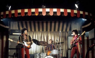 Les trois membres de The Jimi Hendrix Experience, à Londres, en 1967