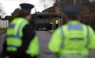 Des policiers anglais à Salisbury (image d'illustration).