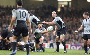 Byron Kelleher lors de France-Nouvelle-Zélande à la Coupe du monde 2007.