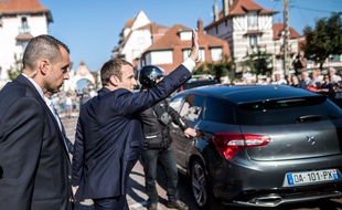 Emmanuel Macron au Touquet (Pas-de-Calais) en juin 2017