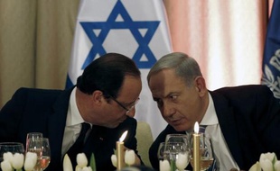 Le président français François Hollande et le Premier ministre israélien Benjamin Netanyahu à Jérusalem, le 18 novembre 2013