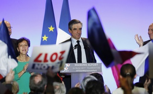 François Fillon en meeting à Maison-Alfort (Val-de-MArne), le 24 février 2017.