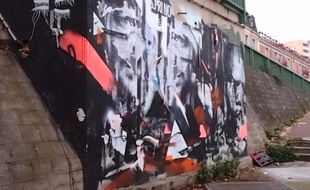 Fresque réalisée par Joachim Romain à Saint-Denis.