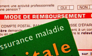 Une feuille de demande de remboursement de l'assurance maladie.