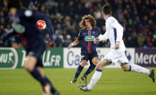 David Luiz lors du match entre le PSG et Toulouse le 19 janvier 2016.