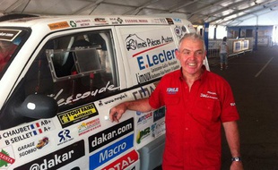 Bernard Chaubet le 4 janvier 2014 à Rosario avant le départ du Dakar.