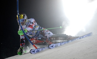 Marcel Hirscher au slalom de Madonna di Campiglio le 22 décembre 2015.