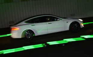 Une Tesla modèle S.