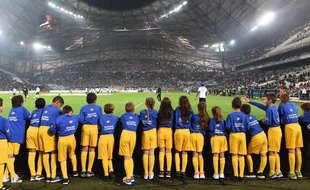 Des enfants au Stade Vélodrome pour OM-Bordeaux le 30 octobre 2016