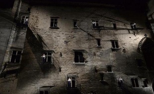Répétition de la pièce "Le Prince de Hombourg" de Heinrich Von Kleist, dirigé par Giorgio Barberio Corsetti au estival d'Avignon, le 2 juillet 2014