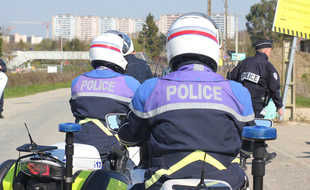 Des motards de la police, ici à Rennes.