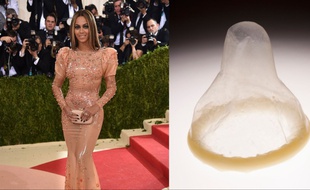Beyoncé et un préservatif.