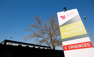 L'hôpital Emile Muller, situé dans un foyer d'infection (image d'illustration).