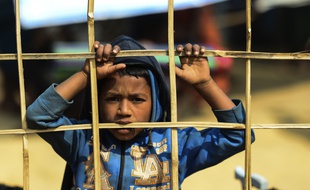 Un camp de réfugiés rohingyas au Bangladesh.