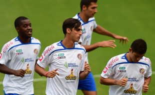 Le joueur du Costa Rica Bryan Ruiz, le 21 juin 2014, au stade Vila Belmiro de Santos.