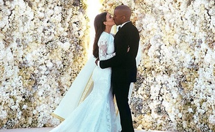 Une des photos de mariage postée par Kim Kardashian sur son compte Instagram