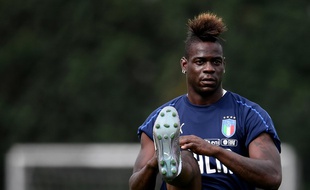 Mario Balotelli à l'entraînement