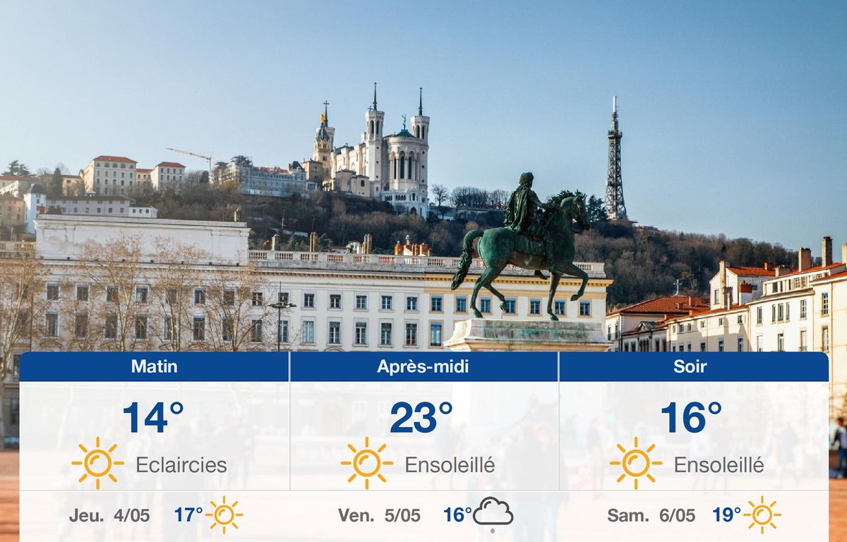 Météo Lyon: Prévisions du mercredi 3 mai 2023