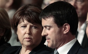 Martine Aubry et Manuel Valls.