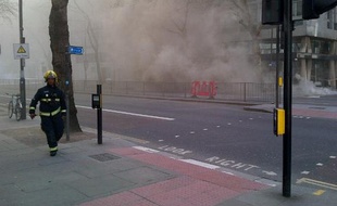 Un incendie a démarré le 1er avril 2015 dans Kingsway, en plein centre de Londres.