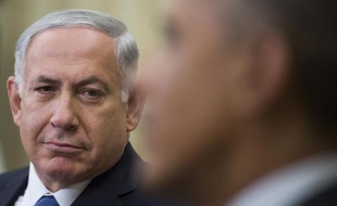 Le Premier ministre israélien Benyamin Netanyahou (à g.) et le président Barack Obama, le 1er octobre 2014 à la Maison Blanche, à Washington.