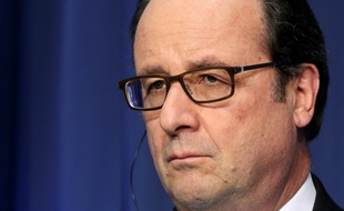 Le président François Hollande lors d'une conférence de presse à Dublin, ler 21 juillet 2016