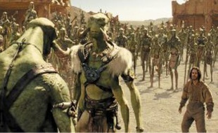 Les aventures de John Carter (Taylor Kitsch) se situent sur Mars.