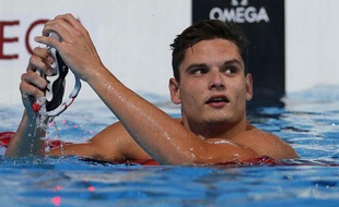 Florent Manaudou, le 2 août 2013 à Barcelone.