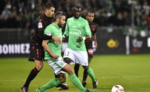 Ici au duel avec le Niçois Valentin Eysseric, Loïc Perrin se veut plutôt optimiste pour son équipe stéphanoise.