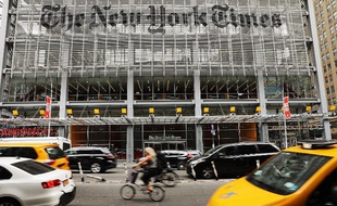 Le bâtiment du New York Times à New York, en juillet 2017.
