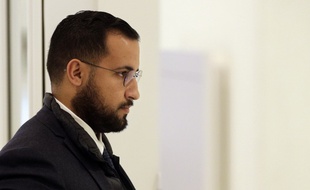 Alexandre Benalla mardi matin au tribunal de Paris.