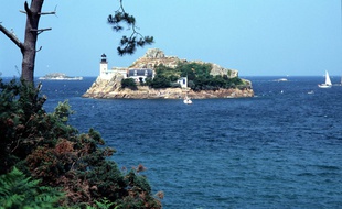L'île Louët, au large de la baie de Morlaix, dans le Finistère.