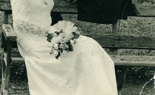 Une photo de mariage. Illustration.