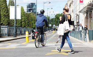 Rennes va pérenniser ses aménagements transitoires mis en place en faveur des cyclistes et piétons au déconfinement.