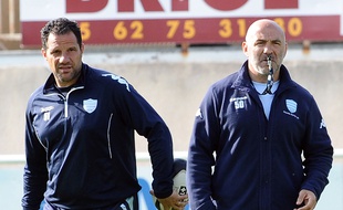 Laurent Labit et Laurent Travers avec le Racing Metro