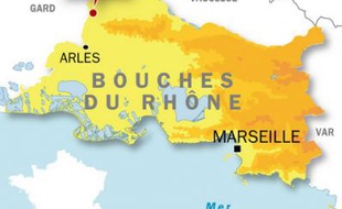 Carte de localisation de Tarascon.