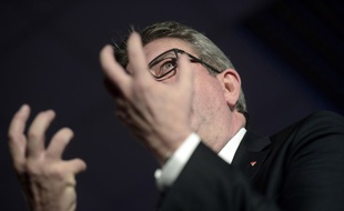 Le chef de file de La France insoumise Jean-Luc Mélenchon.