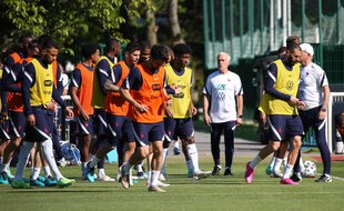 Les Bleus à l'entraînement à Clairefontaine, le 31 mai 2021.