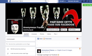 Capture écran de la page Facebook