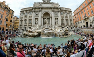La fontaine de Trevi le 30 août 2013 à Rome