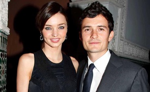 Miranda Kerr et Orlando Bloom, lors du gala de ré-ouverture de l'hôtel La Mamounia à Marrakech, le 26 novembre 2009.