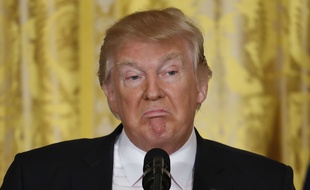 Donald Trump lors d'une conférence de presse à la Maison Blanche, le 16 février 2017.