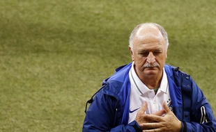 Luis Felipe Scolari après la défaite face à l'Allemagne, le 9 juillet 2014