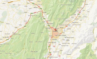 GoogleMap de Grenoble.