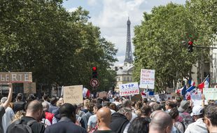 Lors de la manifestation parisienne du samedi 31 juillet.