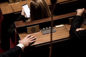 Dans l'hémicycle de l'Assemblée nationale. (illustration)