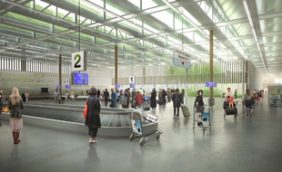Image de synthèse du projet d'aérogare à Notre-Dame-des-Landes