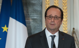 Le président François Hollande le 10 janvier 2016 à l'Elysée