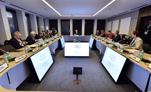 Le comité international olympique, réuni à Lausanne pour décider du sort de la Russie, le 5 décembre 2017.