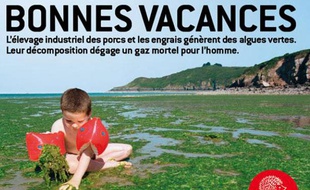 L'affiche de la campagne de FNE qui s'en prenait aux algues vertes